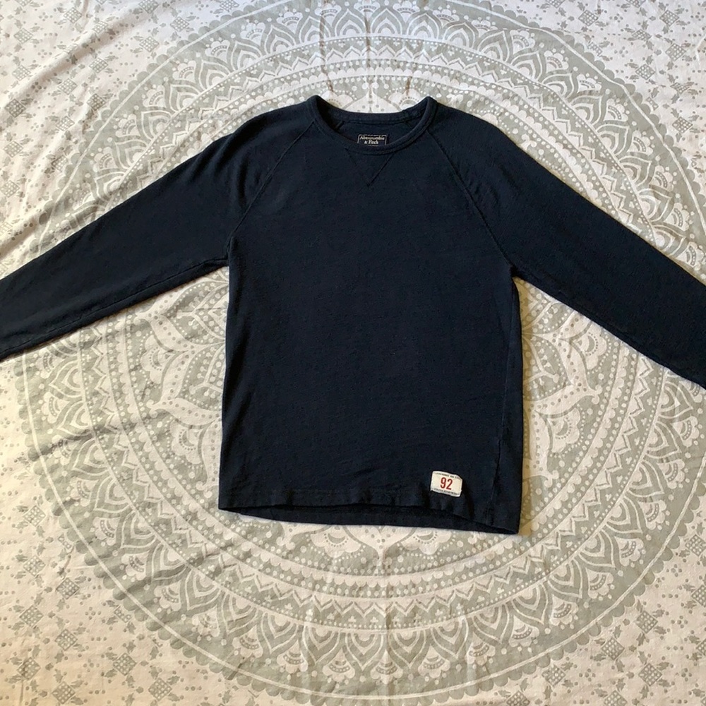 Abercrombie & Fitch Navy Blue Long Sleeve Top XS